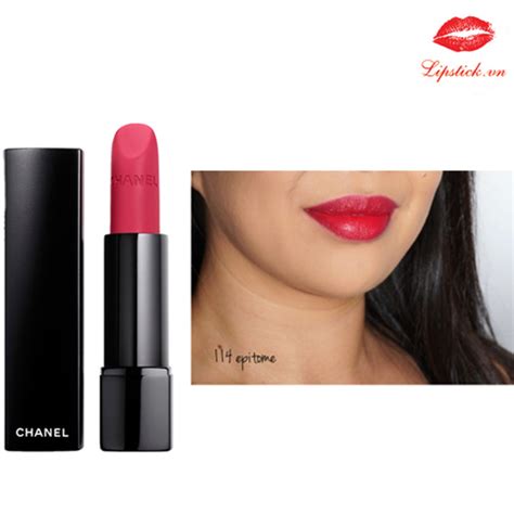 chanel 114 epitome lip color|Chanel extreme lipstick review.